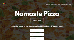 Desktop Screenshot of namastepizza.com